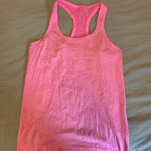 hot pink lululemon swiftly tank